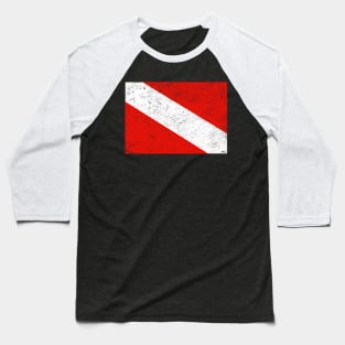 Dive Flag Scuba Diving Baseball T-Shirt